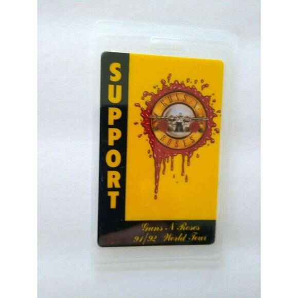 Guns N Roses Use Your Illusion Backstage Pass Laminated Original 91/92 Hard Rock - Picture 4 of 5